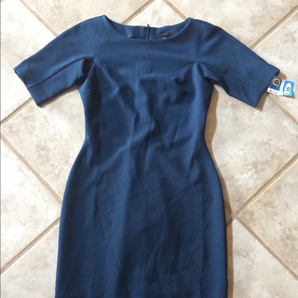 Ann Taylor Navy Sheath Dress